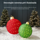 Esfera Enfeites de Natal para áreas externas e internas - 180 luzes LED - 8 funções de iluminação