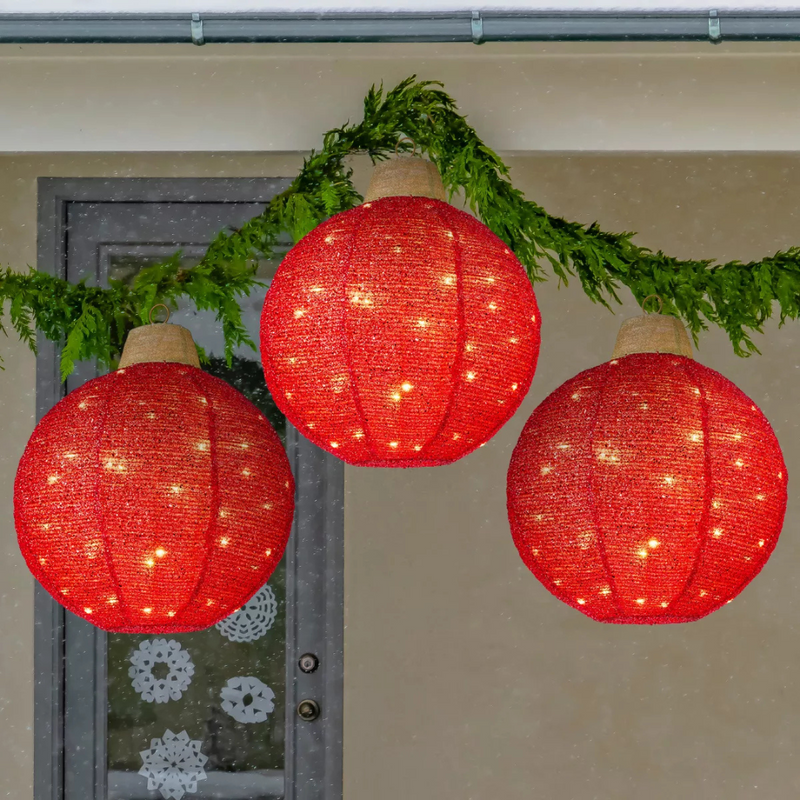 Esfera Enfeites de Natal para áreas externas e internas - 180 luzes LED - 8 funções de iluminação