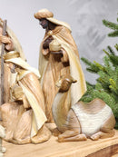 Presépio em Resina Marrom • 12 Peças • 30cm